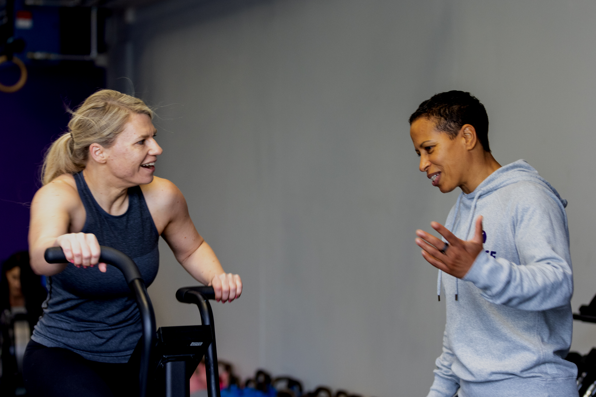 CrossFit L2 Trainer Tina with client